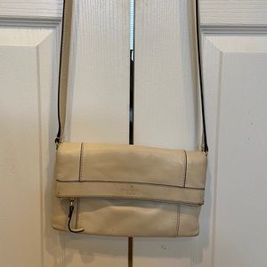 Kate Spade Small Leather Crossbody in Cream